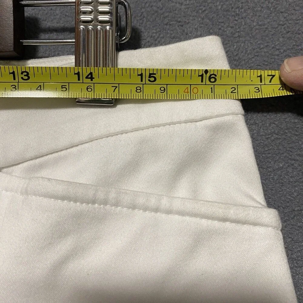 Lauren Ralph Lauren Woman's Stretch Cotton Pants Size 10 Flat Front Straight Leg